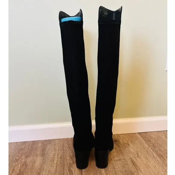 Stuart Weitzman LowJack Suede Over The Knee Boots Size 8 - Picture 4 of 11